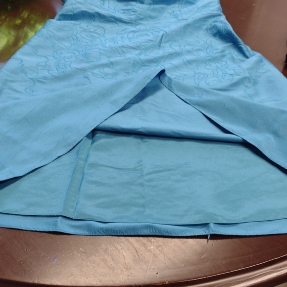 Ann Taylor Blue Strapless Sheath Mini Dress - Picture 14 of 14